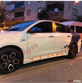 Resim Fiat Egea Marşpiyel Takımı Sağ Sol Set, Boyasız, Abs Plastik, Fv 