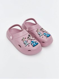 Resim LC Waikiki Pembe Lilo ve Stitch Baskılı Kız Çocuk Sabo Terlik 