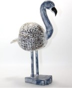 Resim Büro Ev Ofis Dekoru İçin Ahşap Yapım Flamingo Biblosu 