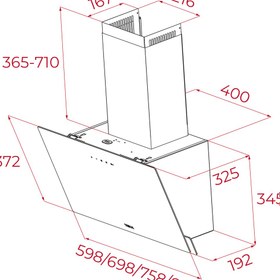 Resim Teka Dvn 94030 Ttc Beyaz Cam 90 Cm. Duvar Tipi Davlumbaz 