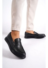 Resim Mubiano Clt8500 Erkek Kolej Model Cilt Loafer Siyah 