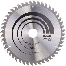 Resim Bosch Optiline Wood 210 x 30 MM 48 Diş Daire Testere Bıçağı - 2608640623 