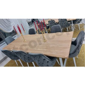 Resim Ntconcept Doğal Ahşap Yemek Masası 