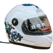 Resim OKYANUSMOTO MOTOSİKLET COCUK KASKI TAM KAPALI (BEYAZ) 