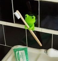 Resim KIKKERLAND Diş Fırçası Tutacağı Kurbağa 