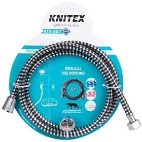 Resim Knitex Ktx-557 Duş Hortumu Nikelajlı Kartlı 
