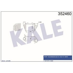 Resim Kale 352460 Intercooler Volkswagen Golf Iıı-golf Iv-vento 1.9 Tdı 93 97 1h0145805a 
