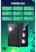 Resim Game Garaj Prime S10 R5-7500F 16 GB 1 TB SSD 16 GB RX9060XT Free Dos Masaüstü Oyuncu Bilgisayarı 