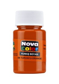 Resim Nova Color Kumaş Boyası Turuncu 12 Li Kutu Nc-166 