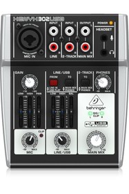 Resim Hype Store Behringer Xenyx 302USB 2 Kanal USB Ses Kartlı Stüdyo Mikseri 