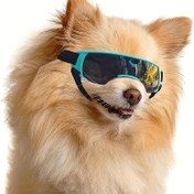 Resim Küçük Irk Köpekler İçin Rüzgar Geçirmez UV Koruyucu Gözlük - Dış Mekan Kullanımına Uygun Köpek Moda Gözlüğü 