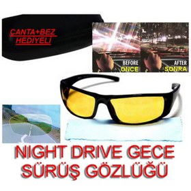 Resim Night Drive Gece Sürüş Gözlüğü Çanta Ve Bez Hediyeli 9712001 
