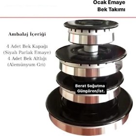 Resim Vestel Uyumlu Vinola Ventino Set Üstü Ocak Bek Takımı 4 Gözlü Tam 
