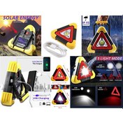 Resim Usb ve Solar Şarj Led Su Geçirmez Kamp Feneri Reflektör Powerbank 