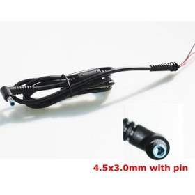 Resim HP Uyumlu Envy Şarj Kablosu Pinli Mavi Uç 3.0Mm X 4.5Mm Not - Siyah 
