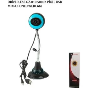Resim Dri̇verless GZ-010 5000K Pi̇xel USB Mikrofonlu Webcam 