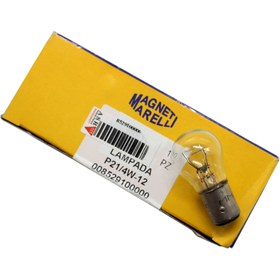 Resim Çift Duy Şaşı Yakın Tırnak Ampul 12V 21/4W 10 Adet Sinyal Ampulü - Magneti Marelli 