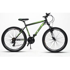 Resim Sarissa Moon 26" Jant Mtb Ön Amortisörlü Shimano 21 Vites V Fren Dağ Bisikleti Siyah Yeşil 