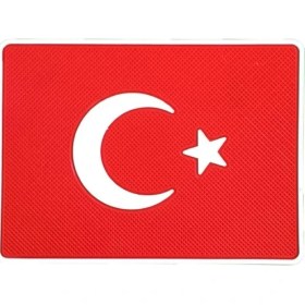 Resim Alfa Aksesuar 03 Türk Bayraklı Torpido Üstü Kaydırmaz Ped Telefon Tutucu 