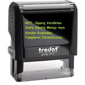 Resim Trodat 4912 - Isim-ünvan-firma-şirket-doktor Kaşesi - Yazısı Dahil 