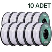 Resim ESUN ABS + x10 Soğuk Beyaz 1.75mm 10lu Paket Filament 