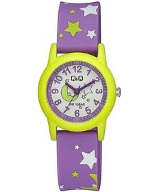 Resim Q&q V22a-007vy Mor Silikon Kordon Rakamlı Çocuk Kol Saati 