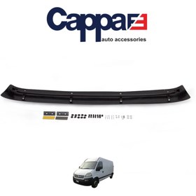 Resim Cappafe Opel Movano Ön Cam Güneşliği Siperlik Vizör Şapka Terek Akrilik (ABS) Piano Black 1997-2010 