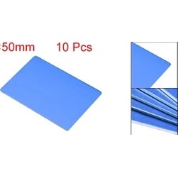 Resim Mingjin Shop 1 Mavi Stil 88X53X1MM Dıy Lazer Baskı Gravür Mavi Için Uxcell Boş Metal Kart Eloksallı Alüminyum Plaka (Yurt Dışından) 