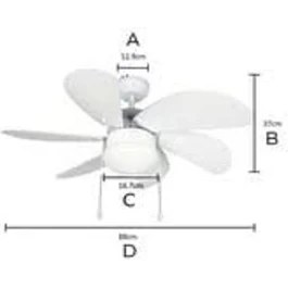 Resim Vanti Dekoratif Tavan Vantilatörü 