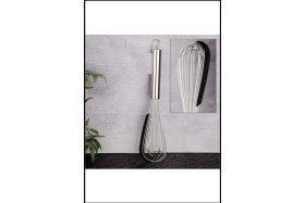Resim Feyza Design Pratik Çelik Çırpıcı ve Silikon Sıyırma Aparatlı Set 