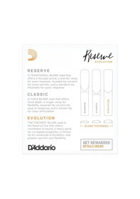 Resim D'addario Dce1035 Reserve Evolution Bb Klarnet Kamışı No: 3.5 Profesyonel - 10'lu Paket Kalın Uç Tasarımı Ve Zengin Ton Karakteri 
