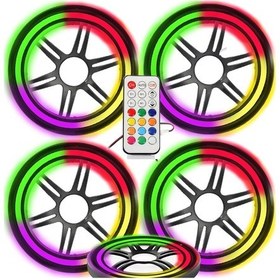 Resim Pixel Ledli 16cm Hoparlör Kapak 4 Adet Poke Pk-6083 