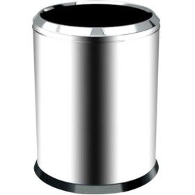 Resim 20 Lt Çemberli Çöp Kovası Paslanmaz 1 Adet Beyaz 