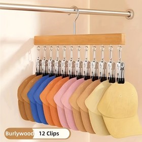 Resim 12 Klipsli Askı - Depolama Alanından Tasarruf Sağlar | İç Çamaşırı, Çorap, Havlu, Eşarp, Kemer ve Şapkalar için Asma | Balkon Dolabı Çift Kullanım | Rüzgar Geçirmez ve Kaymaz 