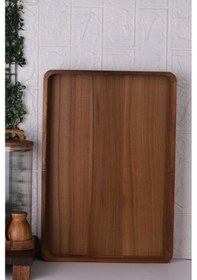 Resim Atby Büyük Akasya Tepsi Ahşap 