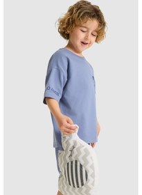 Resim U.s. Polo Assn. Erkek Çocuk İndigo Pijama Takım 50327090-vr028 