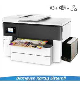 Resim HP Officejet Pro 7740 Geniş Formatlı Bitmeyen Kartuşlu A3 Yazıcı + Anakart Yazılımlı 