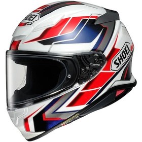 Resim Shoei NXR 2 Prologue TC-10 Full Face Motorsiklet Kaskı Beyaz - Kırmızı 