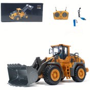 Resim RC Yükleyici - 1200mAh Lityum Pil Şarj Cihazı LED Işıkları ve Müzik ile, Açık Hava Kum Tırmanışı için Hidrolik Forklift Simülasyonu, Plastik Yapı, 2.4GHz Kablosuz, Doğum Günü/Noel/Yılbaşı Hediyeleri için İdeal (Uzaktan 2*AA Dahil Değil), RC Araç Oyun Seti | Canlı Gösterim | Etkileşimli Öğrenme, RC Oyuncaklar 