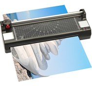 Resim Olympia A340 A3 Kağıt Kesme Giyotin Makinesi ve PVC Laminasyon Makinesi + 15 PVC Filmi 