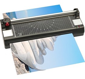 Resim Olympia A340 A3 Kağıt Kesme Giyotin Makinesi ve PVC Laminasyon Makinesi + 15 PVC Filmi 