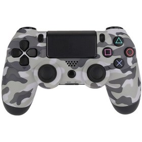 Resim Geeroyoo Ps4 Kablosuz Bluetooth Oyun Kumandası, Şarj Edilebilir, Paylaşım Düğmeli, 3.5mm Ses Girişli, Kamuflaj Gri 
