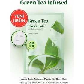 Resim Hassas Ciltlere Özel Yeşil Çay İçeren Yaprak Maske Goodal Green Tea Infused Water Mild Sheet Mask 