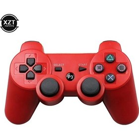 Resim Kırmızı-kablosuz Bluetooth Gamepad Ps3 Controle Oyun Konsolu Joystick Playstation 3 Gamepadler Için Uzaktan Kumanda 
