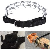 Resim Moveevo Orta-büyük Köpekler İçin Paslanmaz Çelik Ayarlanabilir Tokalı Küt Uçlu Eğitim Tasması 