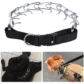 Resim Moveevo Orta-büyük Köpekler İçin Paslanmaz Çelik Ayarlanabilir Tokalı Küt Uçlu Eğitim Tasması 