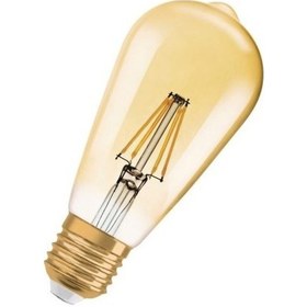 Resim Osram Led Vintage Edıson 6.5 W Dimli Rustik Ampul Normal Duy Sarı 