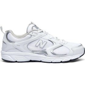 Resim New Balance Unisex Sneaker Spor Ayakkabı Beyaz Gümüş ML408WS V5 