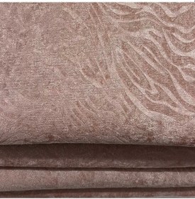 Resim Koltuk Çekyat Örtüsü Kaymaz Tabanlı Süngerli Kadife Kumaş Cappuccino Rengi Gofraj Baskı Cappucino 