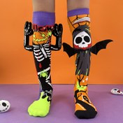 Resim Çocuklar için 3D süs kanat ve el detaylı diz üstü örgü Halloween çekmece, parti kostümü eşleştirimi, şekerlemede hediye olarak uygun., Cadılar Bayramı Şekeri 